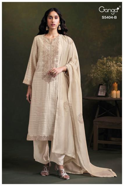 Ganga azmira 5404 cotton dress material at wholesale price